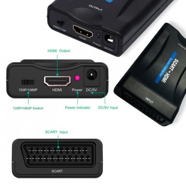 Convertitore da Scart a HDMI con Scaler | 1080p 60Hz
